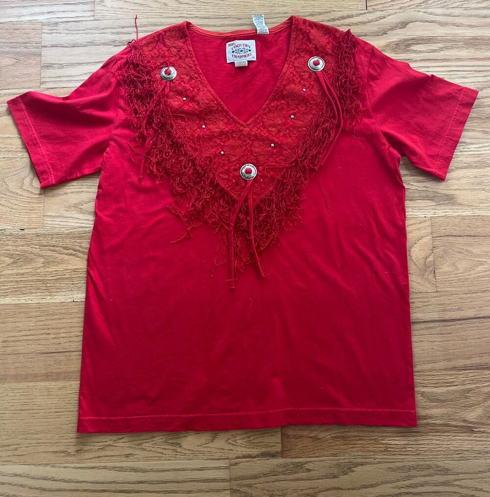 Vintage Country Charmers Western Fringe Tee